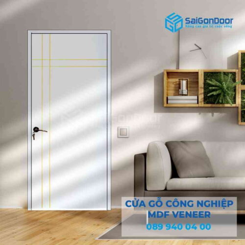 Cửa Gỗ MDF Veneer P1R4a