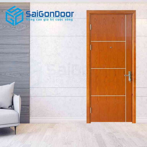 Cửa Gỗ MDF veneer P1R4 xoan dao