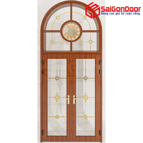 Cửa Nhôm Vân Gỗ SGD-CNVG-54